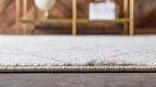 Unique Loom Trellis Frieze Collection Area Rug - Geometric (7' Square, Ivory/ Gray)
