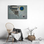 Wieco Art Canvas Wall Art Wassily Kandinsky Unequal 1932 Picture Print of Abstract Famous Paintings Canvas Prints for Living Room Home Decor Wall Decorations
