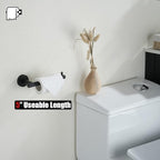 JQK Bathroom Hardware Set, 5-Piece Bath Accessories Set Matte Black Wall Mount Includes 24 in Towel Bar, 9 in HT Bar, TP Holder, Towel Hook x 2, BAS105-PB