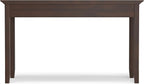 SIMPLIHOME Amherst Desk - 54-Inch Wide Solid Wood Writing Desk in Russet Brown, Transitional Home Office Computer Table for Workspace or Study with 2 Drawers and Flip-Down Keyboard Tray