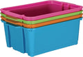 Really Good Stuff Classroom Stacking Bins - Neon - Set of 4