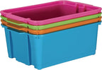 Really Good Stuff Classroom Stacking Bins - Neon - Set of 4