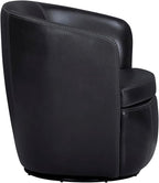 Parker Living Barolo - Vintage Onyx Genuine Italian Leather Swivel Club Chair