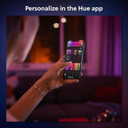 Philips Hue Go Smart Portable Table Lamp, White - White and Color Ambiance LED Color-Changing Light - 1 Pack - Indoor and Outdoor Use - Control with Hue App or Voice Assistant
