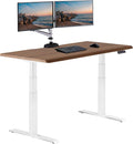 Vari ComfortEdge 60x30 Inch Adjustable Electric Standing Desk – Sit Stand VariDesk with Memory Presets, Sloped Edge, 200 LB Capacity + Tool-Free Assembly (Walnut)