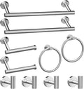 10-Pieces Brushed Nickel Bathroom Accessories Set, Stainless Steel Bathroom Hardware Set, Bath Towel Bar Set, Towel Racks for Bathroom Wall Mounted.