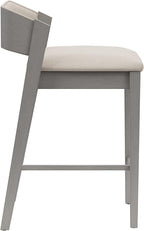 Hillsdale Dresden Wood Counter Height Stool, Distressed Gray