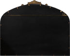 Kate and Laurel Arendahl Ornate Traditional Arched Mirror; 36 x 29; Bronze; Decorative Baroque Style Arched Wall Mirror with Wide Frame and Ornamental Crown