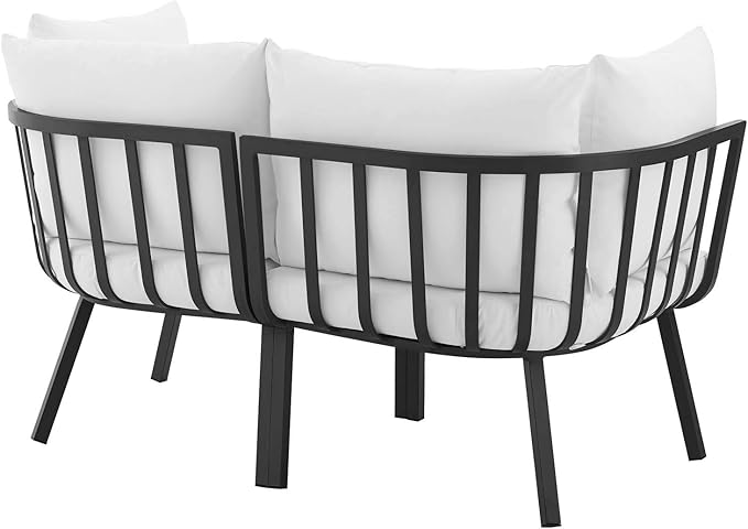 Modway Riverside Outdoor Furniture, 2-Piece Set, Gray White