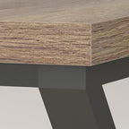 LVB Rustic Large Computer Desk, Industrial Extra Long Home Office Desk, Wood Pc Writing Work Study Computer Table Desk, Farmhouse Workstation Gaming Executive Desk for 2 Person, Rustic Oak, 70 Inch