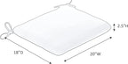 Sunbrella Patio Cushions - (2 Pack) - 20" W x 18" L x 2.5" T, Outdoor Chair Cushion with Comfort, Style & Durability Designed for Outdoor Living - Made in The USA