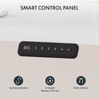 SANODESK Electric Corner L-Shaped 63 x 55 in Standing Desk, Memory Height Adjustment, White Top White Frame
