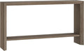 Henn&Hart 55'' Wooden Rectangular Console Table Entryway Table, Sofa Table with Wooden Storage Shelf for Entryway, Living Room, Couch, Hallway, or Office, Alder Brown