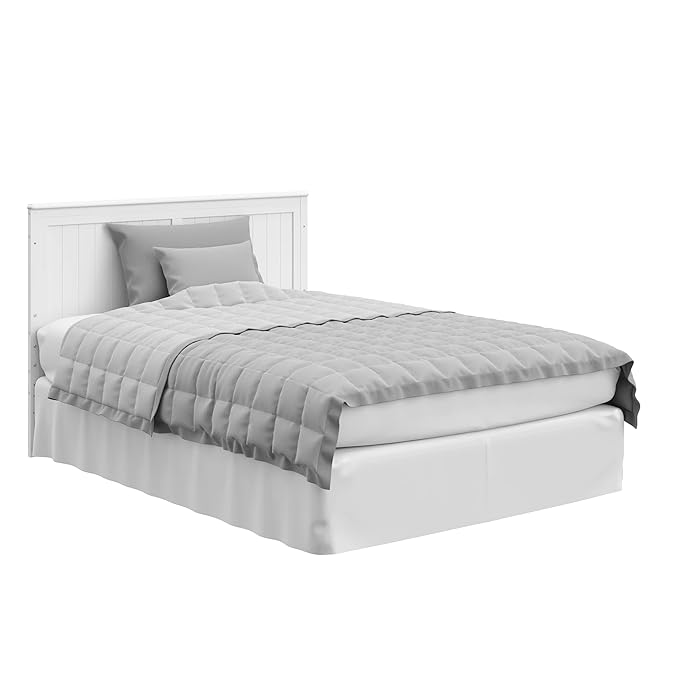 Graco Hadley 5-in-1 Convertible Crib & Changer (White) – GREENGUARD Gold Certified, Fits Standard Crib Mattress, Converts to Toddler Bed and Full Bed, 4 Adjustable Mattress Heights