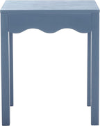 SAFAVIEH Home Collection Lilith Blue Square Wave Accent Table