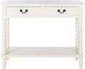SAFAVIEH Home Collection Athena Distressed White 2-Drawer Console Table