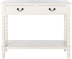 SAFAVIEH Home Collection Athena Distressed White 2-Drawer Console Table