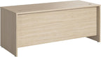 Bush Business Furniture Studio C 72W Computer Desk with Wire Management and Modesty Panel in Natural Elm, Professional Table for Home Office and Corporate Office