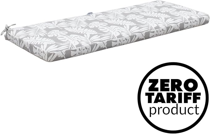 Tommy Bahama Bench Cushion, 48" X 19" X 2.5", Tropical Chrome