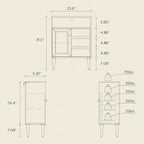 Small Bathroom Floor Cabinet with 3 Drawers Toilet Cabinet with Sliding Door Farmhouse Side Storage Organizer Cabinets with Faux Marble Top for Kitchen, Living Room， Natural Oak