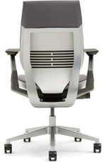 Steelcase Gesture Office Chair - Ergonomic Work Chair with Wheels for Carpet - Comfortable - Intuitive-to-Adjust for Desk - 360-Degree Arms - Nickel Gray Fabric