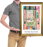 Wieco Art Framed Wall Art Open Window Collioure 1905 by Henri Mattise Abstract Colorful Art Matisse Posters Canvas Prints for Wall and Home Office Decorations Bronze Gold Frame
