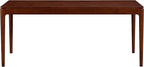 NTC Mingle 71 Inch Modern Design, Rectangular Dinner Table for Dining Room, Living Room Furniture, Effortless Assembly, Dark Walnut