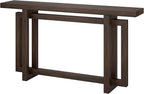 Henn&Hart 55'' Wooden Rectangular Console Table Entryway Table, Sofa Table for Entryway, Living Room, Couch, Hallway, or Office, Alder Brown