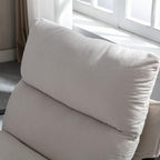 Mid-Century Accent Chair, Comfy Side Chair with Armrest Chenille Fabric, Upholstered Leisure Chair with Black Metal Frame for Living Room Bedroom Reception Room, White
