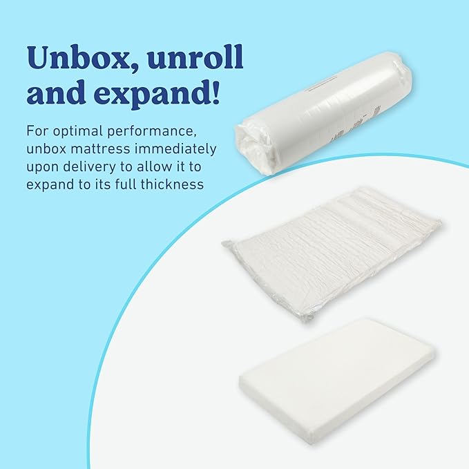 Graco Premium Crib & Toddler Mattress – GREENGUARD Gold Certified, Machine-Washable OEKO-TEX STANDARD 100 Certified Cover with Waterproof Surface, Fits Any Standard Full Size Baby Crib & Toddler Bed