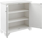 Crosley Furniture Lydia Accent Storage Cabinet, Bar, Buffet for Kitchen, Living Room, or Entryway, White