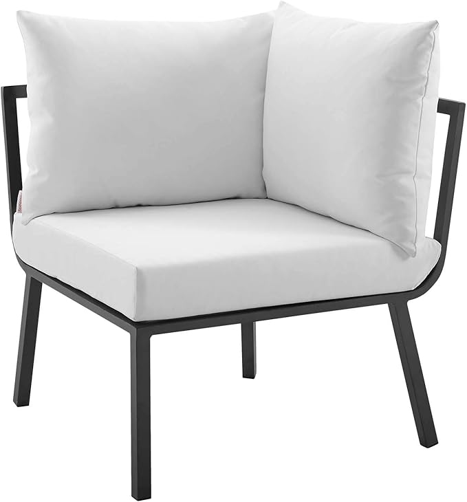 Modway Riverside Outdoor Furniture, 2-Piece Set, Gray White
