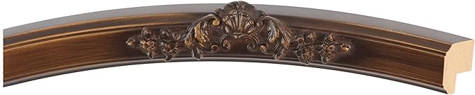 OVALCREST Oval Beveled Wall Mirror for Home Decor - Athena Style - Sunset Gold - 26" x 22" Outside Dimensions