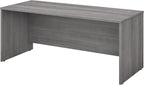 Bush Business Furniture Studio C 72W Computer Desk with Wire Management and Modesty Panel in Platinum Gray, Professional Table for Home Office and Corporate Office