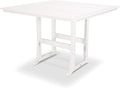 POLYWOOD® Nautical Trestle 59" Bar Table in White