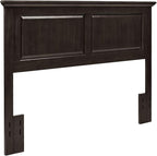 Glenwillow Home Arcadia Panel Headboard in Espresso - Full/Queen - Full/Queen Size