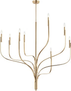 KICHLER Livadia 8-Light Chandelier, Soft Modern-Light in Champagne Bronze, for Foyer, Great Room, or Vaulted Dining or Bedroom (47.75" x 47.75"), 52675CPZ