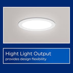GE Color Select LED Wafer Downlight, Premium High-Lumen Direct Wire Ceiling Light, 6-Inches (4 Pack)