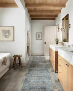 Loloi Amber Lewis Billie Collection BIL-05 Denim/Blush 8'-6" x 11'-6", 0.19" Thick Area Rug