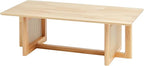 VEVOR Rattan Coffee Table, Rectangle Woven With Rubber Wood Top, 47-Inch Modern Boho Storage Table With Natural Legs, for Living Room, Bedroom & Small Spaces