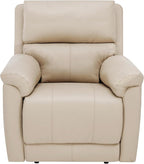 MINCETA Recliner Chairs,Modern Nursery Recliner 5" Wall Hugger Nursery Recliner with Overstuffed Arm and Back for Living Room,PU Leather in Khaki
