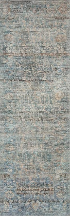 Loloi Amber Lewis Billie Collection BIL-05 Denim/Blush 8'-6" x 11'-6", 0.19" Thick Area Rug