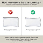 12 x 20 Pillow Insert Set of 2 Indoor Throw Pillow Insert,Rectangle Decorative Pillows Inserts, Throw Pillows for Couch, for Bed,White