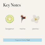 LAFCO New York Votive Candle, Marine - 1.9 oz - 20-Hour Burn Time - Reusable Glass Vessel - Made in The USA