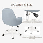 Cute Office Chair - Adjustable Task Chair, Modern & Comfortable, 360 Swivel, Mid Back, Suitable for Home Office & Living Room