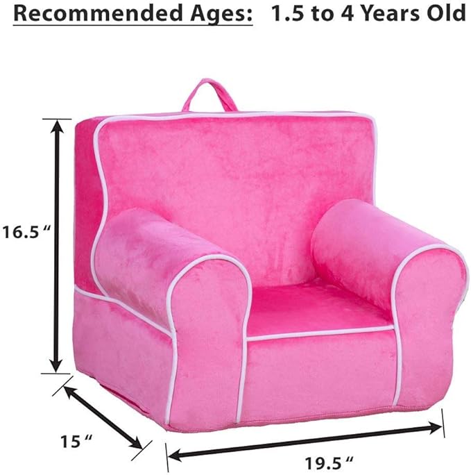 DIBSIES Personalized Creative Wonders Toddler Chair - Ages 1.5 to 4 Years Old (Unpersonalized Princess Pink)