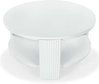 SAFAVIEH Couture Collection Liabella White Round Coffee Table