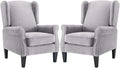 Accent Chair for Living Room Set of 2, High Back Reading Armchairs with Removable Seat Cushion, Mid-Century Single Couch in Fabric, Modern Ergonomic Wingback Chair for Bedroom,Club, Balcony