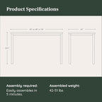 Branch Daily Desk - Functional at Home Office Desk with Effortless Assembly, Timeless Design, Rounded Corners, and Built-in Cable Notch - 58” W x 27” H x 24” D - Walnut - White