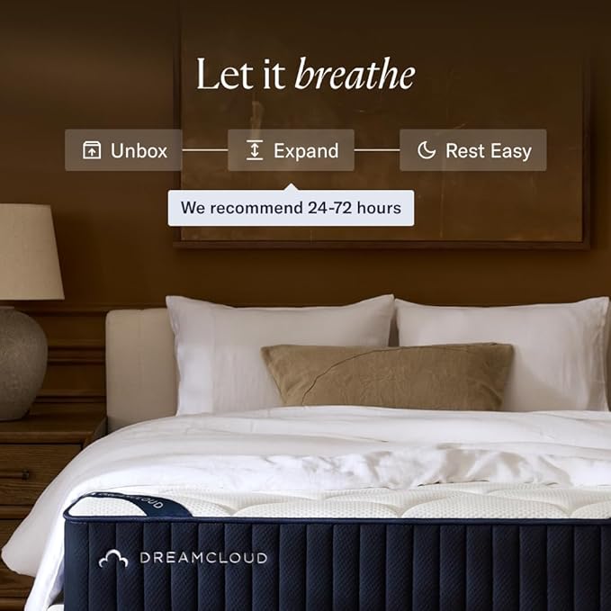 DreamCloud Classic 12" Full Mattress - Memory Foam (New Version) - 365 Night Trial - Fiberglass Free - Forever Warranty - Mattress in a Box - CertiPUR-US® Certified